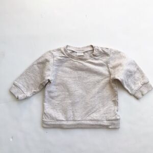H&M neutral sweatshirt EUC 4-6 months